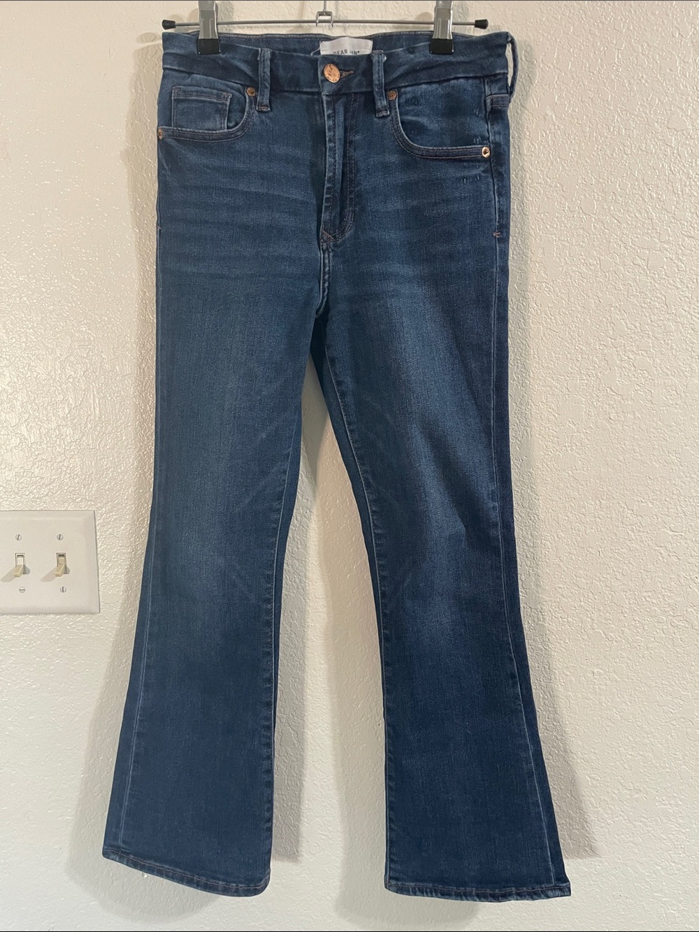 Dear John Jeanne Crop Dark Blue Flare Jeans